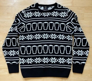 Large 43" inch chest - Guinness Stout Beer Ugly Christmas Jumper Sweater Xmas - Picture 1 of 6