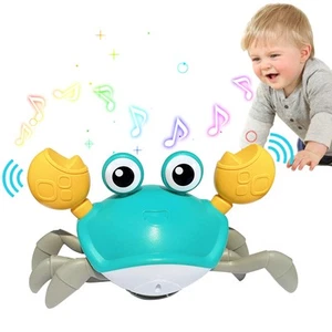 Baby Toys Crawling Crab - Infant Tummy Time Toys 3 4 5 6 7 8 9 10 11 12 Baby ... - Picture 1 of 7