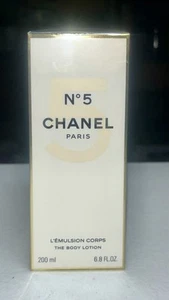 CHANEL No 5 Body Lotion (6.8oz) 200ml Paris Moisturizing Emulsion With Box Rare - Picture 1 of 2
