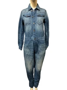 G-Star, Damen, Jumpsuit, Slim, Tacoma High bf Jumpsuit Wmn, Blau faded lapis, S - Bild 1 von 3