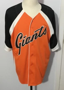 Cooperstown Collection Majestic SF Giants Full Button Orange Men's Large - Picture 1 of 6