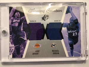 2003 Upper Deck SPX WINNING COMBOS GM-USED JSY #WC42 Kobe Bryant/Michael Jordan - Picture 1 of 11
