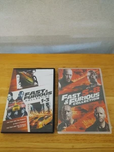 Fast & Furious Collection 1-3 And Fast & Furious Collection 5-8 DVDs - Picture 1 of 8