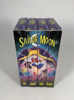 Sailor Moon VHS Lot Vol 1-4 The Doom Tree Series English Dub DIC Vintage Anime - Image 1 of 4