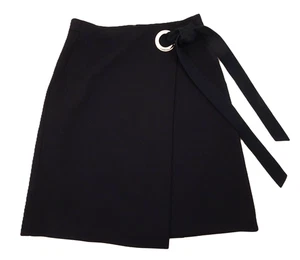 ¡HERMOSO! NUEVO CON ETIQUETAS Falda Tibi Línea A 12 Negra Nordstrom $295 Bolsillos Completamente Forrados Lux - Imagen 1 de 10