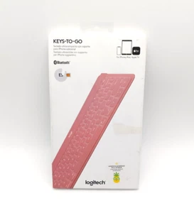 Logitech Keys-To-Go Ultra Tastiera Portatile - Rosa QWERTY Spagnolo - Foto 1 di 4