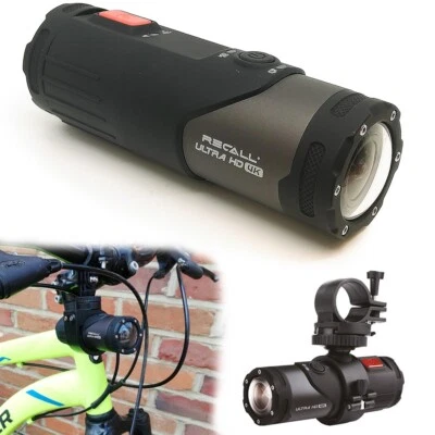 Cyclist Bicycle Cycling Safety Camera 64GB Cam 4K Handlebars Helmet Long Life - Image 1 of 4