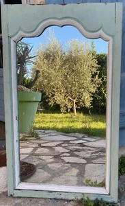 Miroir trumeau, XIXème, bois sculpté, belle taille et très lourd. - Photo 1/9