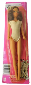 Totsy Flair 11.5” Doll Curly Brown Hair White Swimsuit 11401 Barbie Clone VTG - Picture 1 of 8