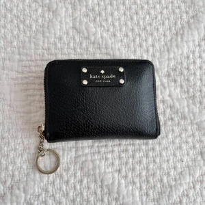Kate Spade Grove Street Dani Leather Zip Around Wallet Black - Picture 1 of 6