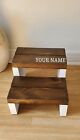 Wooden Step Stools For Adult Kids, Heavy Duty 2 Step Stool -  Bed, Kitchen, Bath