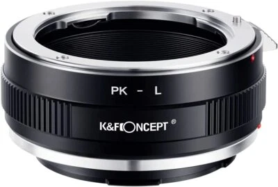 K&F Concept Lens Mount Adapter for Pentax K PK Mount Lens to L Mount Camera Body - Image 1 of 4