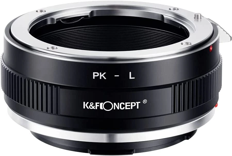 K&F Concept Manual Lens Adapter for Pentax K PK Mount Lens to L Mount Cameras - Image 1 of 4