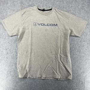 Volcom Shirt Mens XL X-Large Gray Short Sleeve Logo Cotton Casual Crew Neck - Picture 1 of 4