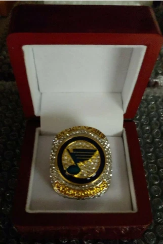 Ryan O'Reilly - 2019 St. Louis Blues Stanley Cup Ring With Wooden Display Box Cover
