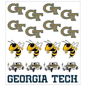 Georgia Tech gelbe Jacken Mehrzweck Vinyl Aufkleber Blatt - Bild 1 von 1