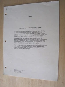 1990-91 Pfadfinderinnen der USA Programmgruppe Trekking Netzwerk Verzeichnis - Bild 1 von 6