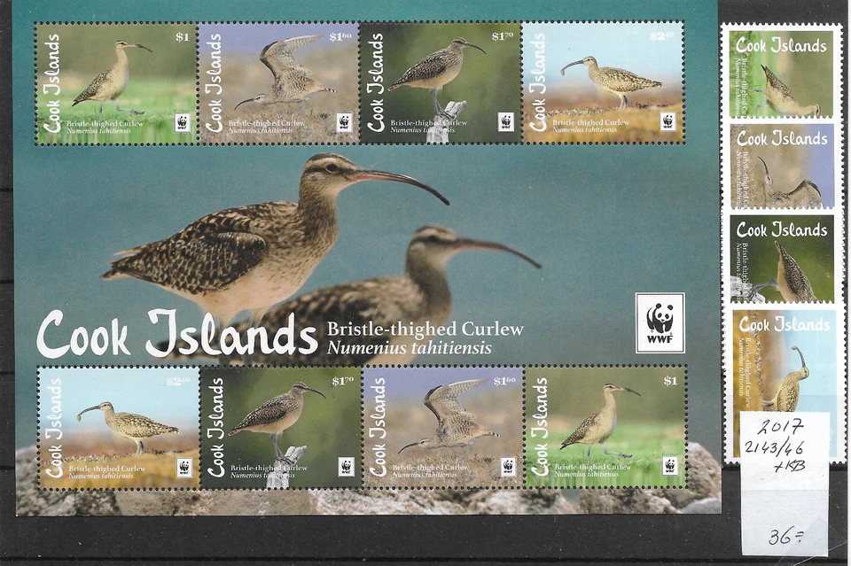 COOK ISLANDS  @ 2017   BIRDS SETS  WWF MNH NICE PRICED @ AU.571 - Image 1 of 1