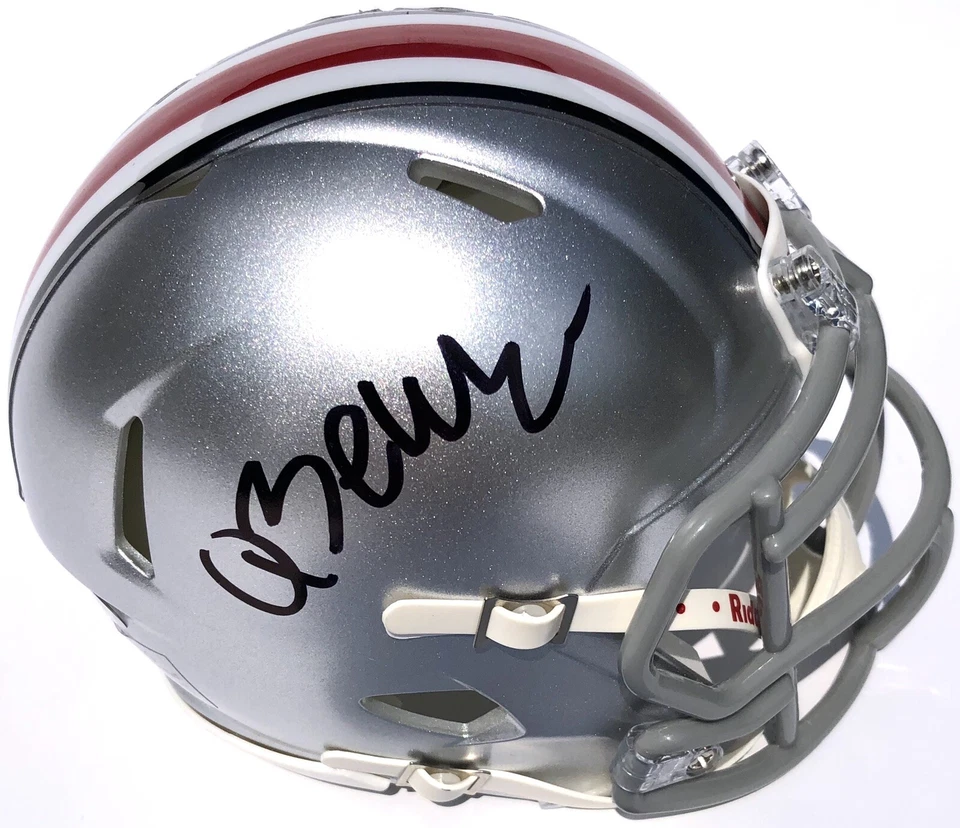 QUINN EWERS #3 SIGNED OHIO STATE BUCKEYES MINI FOOTBALL HELMET PSA/DNA - Image 1 of 3