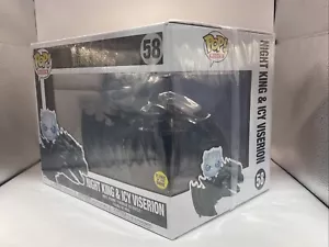 Funko Pop Night King & Icy Viserion 58 Collectors Grade GITD Game of Thrones - Picture 1 of 11