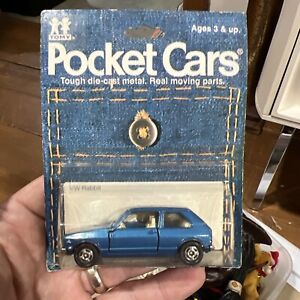 Vintage 1981 Tomica TOMY Pocket Cars VW RABBIT diecast SEALED toy MOC Volkswagen