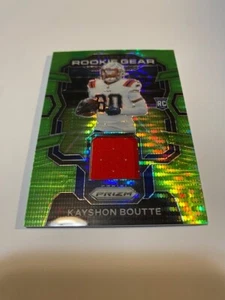 2023 Panini Prizm Kayshon Boutte Rookie Gear Neon Green Pulsar Patch Patriots RC - Picture 1 of 1