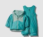 $130 Columbia Toddler's Blue Hooded Snow Jacket & Pants 2-Piece Set Size 6-12M