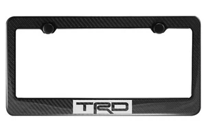 TRD Carbon Fiber License Plate Frame For Toyota (Fit Front Only) - Picture 1 of 1