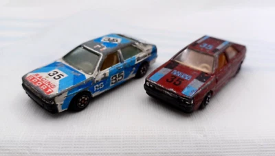 Yatming 奥迪 Quattro 批量 2 件 白色 勃艮第压铸 — 第 1/4 张图片