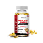 Capsules de racine de maca 11400 mg | 120 capsules | Maca rouge, jaune, noire | Panax ginseng