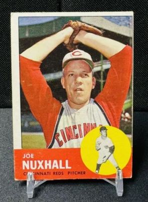1963 Topps Set-Break #194 Joe Nuxhall en muy buen estado-muy buen estado Foto 1 de 2