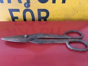 Vintage J Wiss & Sons Inlaid WISS 18 Shears Tin Snips MADE IN NEWARK NJ, U.S.A.  - Picture 1 of 5