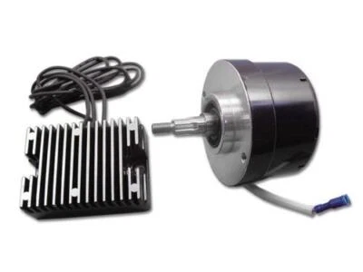 Black Generator Alternator 12 Volt 17 Amp Conversion Kit 32-0371 Harley Ironhead - Image 1 of 2
