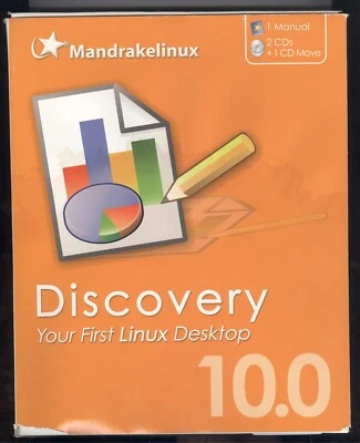 Sistema operativo Mandrake Linux 10.0 con manual Foto 1 de 4