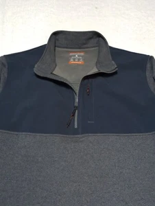 HAWKE & CO. Mens Performance Sportswear Half Zip Pullover Blue Gray EUC  - Picture 1 of 9