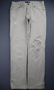 Herren 2018 Aeropostale Jeans Slim Straight Beige Stretch Größe 30x30 (Msr 30x28) - Bild 1 von 10