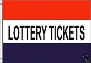 Hochwertige Lottoscheine Polyester Flagge Banner Schild | 3'x 5' | Allwetter - Bild 1 von 1