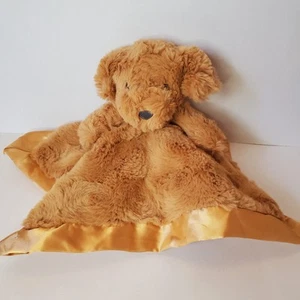 Cloud Island Brown Doodle Welpe Hund Sicherheitsdecke Baby Lovey Satinborte - Bild 1 von 5
