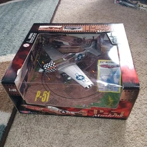 Motor Max Die-cast Metal and Plastic P-51 Mustang Plane 1:48 New Sealed - Picture 1 of 8