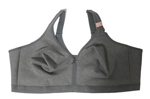 Cacique Unlined Full Coverage No Wire Bra Full Support Gray Size 54DD New - Picture 1 of 10