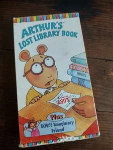Arthur's Lost Library Book VHS 1997 Plus D.W’s Imaginary Friend Classic Cartoon - Imagen 1 de 8