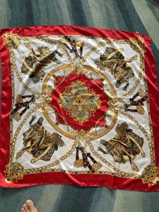 Großer seidenähnlicher Satin Schal Hals Kopftuch 35 Zoll Quadrat - Bild 1 von 7
