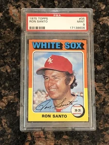 1975 Topps Ron Santo #35 Baseball Card PSA 9 - Picture 1 of 2