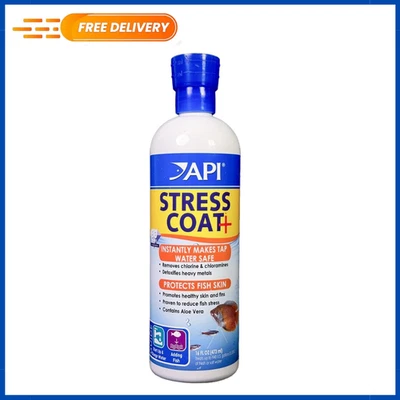 API STRESS COAT Aquarium Water Conditioner 16-Ounce Bottle - Image 1 of 4