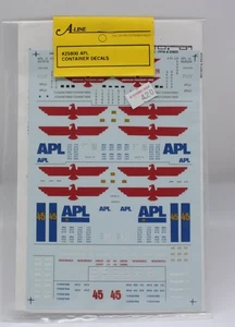 A-Line 25800 HO American President Lines Container Decals - Picture 1 of 1