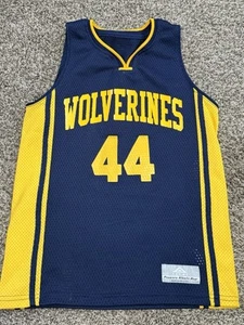 Vintage Premier Athletic Michigan Wolverines Basketball Jersey Youth Large 44 - Picture 1 of 3