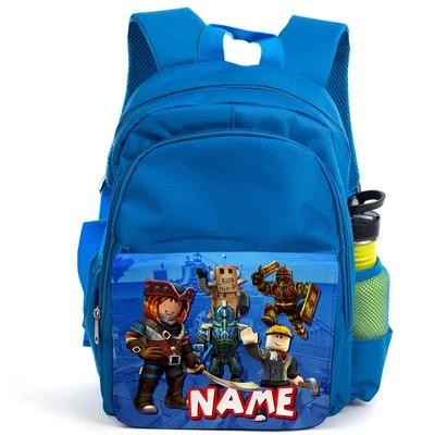 Personalised Roblox Backpack Boys School Bag Child Nursery Gamer Rucksack RB01 - Image 1 of 4