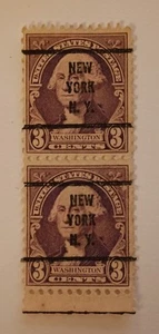 1932 (Scott) US 720 3¢ Postage Stamp - New York, NY Precancel - Picture 1 of 2