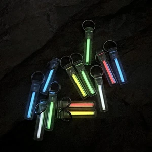 1 Stck. Leuchtet im Dunkeln Schlüsselanhänger Halskette Anhänger 3x22,5 mm Glasröhre EDC Outdoor - Bild 1 von 11