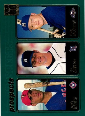 2001 Topps #371 Travis Hafner/Eric Munson/Bucky Jacobsen PROS Foto 1 de 2